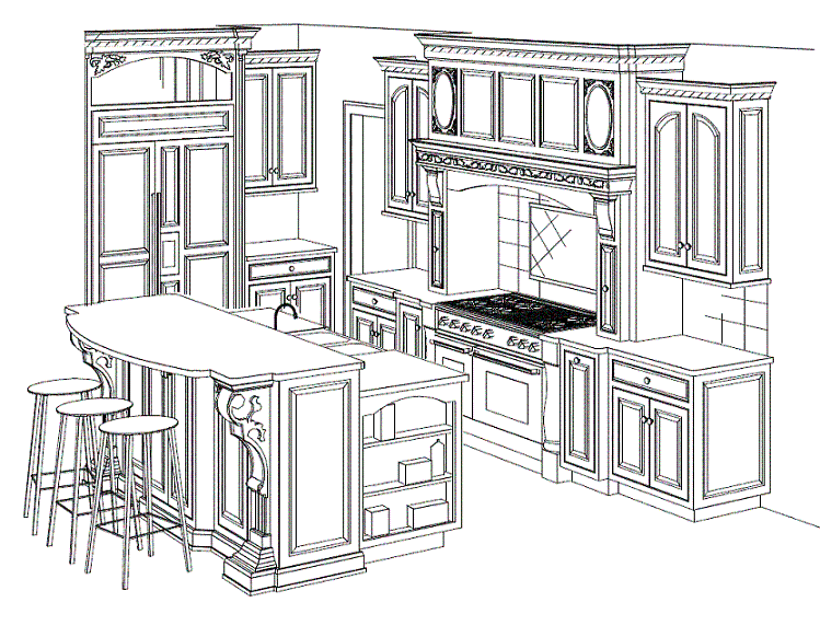 kitchen cabinet drawing 3 Laureate Home Renovations